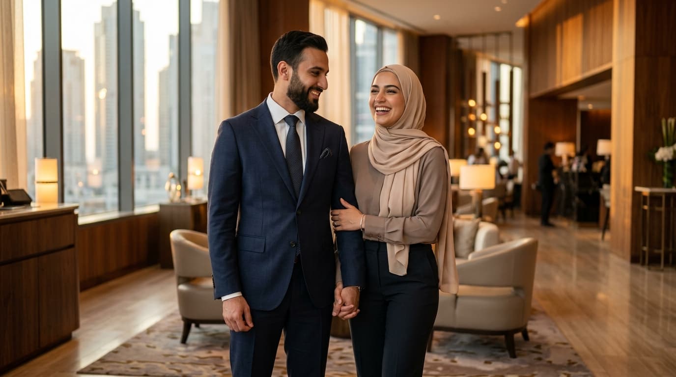 Muslim Professional Bride and Groom in London